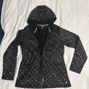 Burtons - Kids' Black Polka Dot Ski Jacket - XL